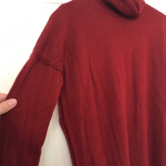 J Crew Red Size XS Turtleneck Merino Wool Sweater - Picture 3 of 5